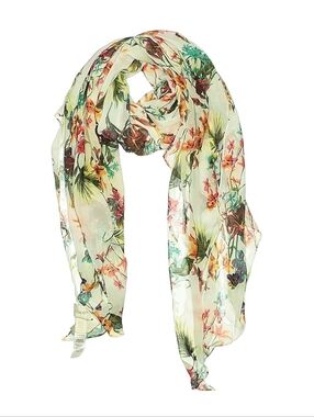 NWT Chico's Floral Scarf